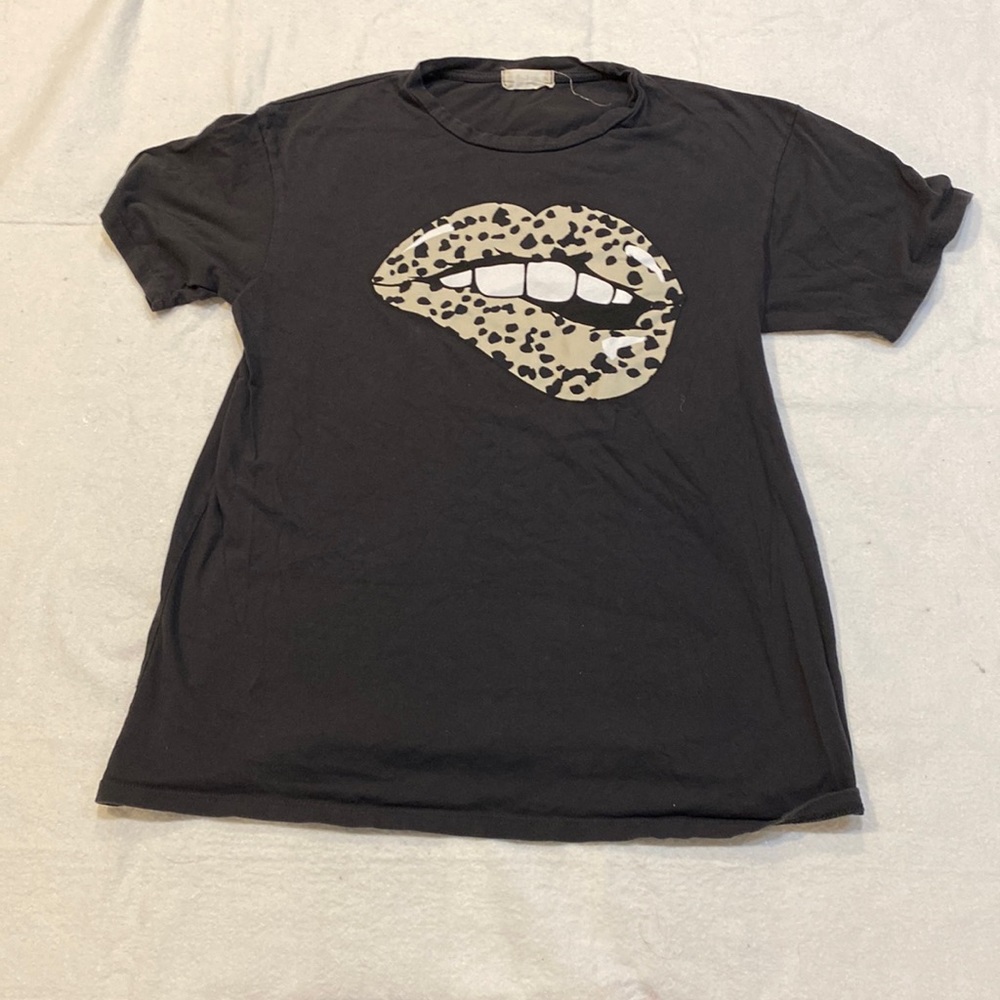Altard State Cheetah Lips Oversized Graphic Tee